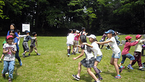 全校遠足の様子