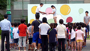 夏休み明け朝会