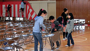 入学式準備