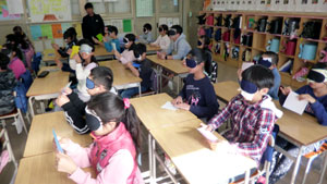 4年 視覚障がい者体験