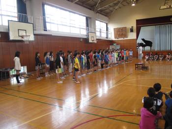 ６年生の音楽集会