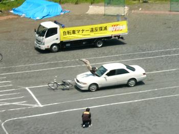 時速40キロでどーん!な写真